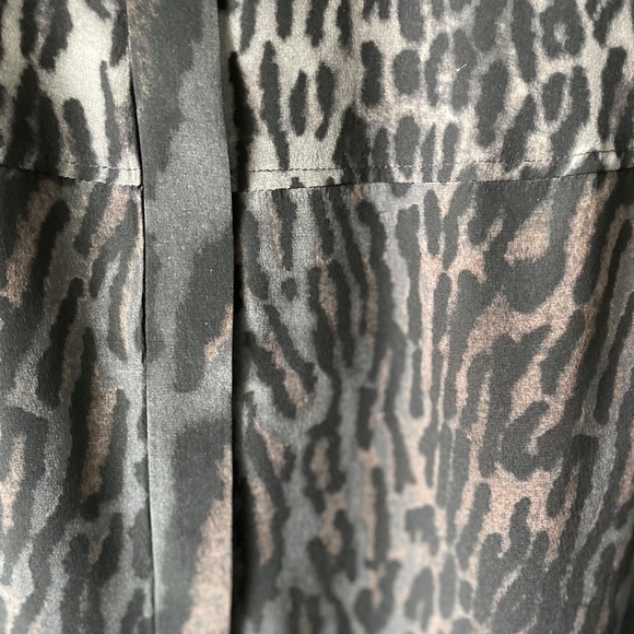All Saints Silk Shirt Dress - Helle Sinai Big Cat Print, A BEAUTY ~ Size 8 - Picture 9 of 12